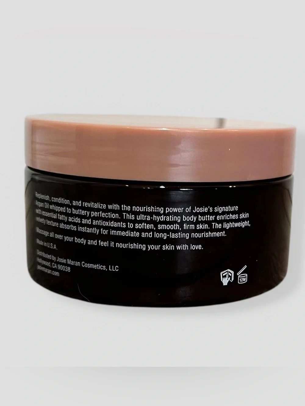 NEW Josie Maran Whipped Argan Oil Hydrating Peppermint Bark Body Butter 8oz RARE
